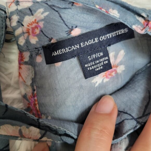 AEO Chiffon Floral Blouse - Picture 6 of 13